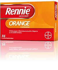 Rennie Antacidum Lutschtabletten Orange 36 Stück