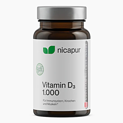 NICApur Vitamin D3 1000 I.E. Kapseln 120 Stück