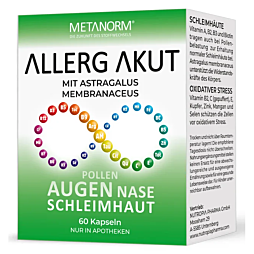 ALLERG AKUT Kapseln Metanorm 60 Stück
