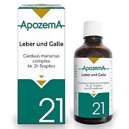 Apozema Tropfen Nr. 21 Leber & Galle - Carduus marianus complex 50ml