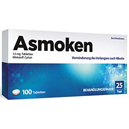 Asmoken 1,5mg Tabletten zur Raucherentwöhnung 100 Stück