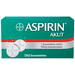 Aspirin Akut Brausetabletten 500mg 20 Stück