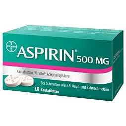 Aspirin Kautabletten 500mg 10 Stück