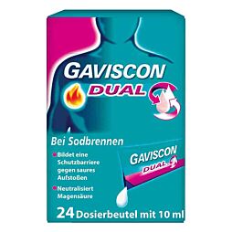 Gaviscon Dual Mint Suspensionsbeutel 24 Stück
