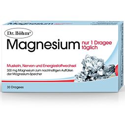 Dr. Böhm Magnesium - nur 1 Dragee täglich