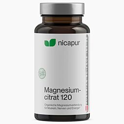 NICApur Magnesiumcitrat 120mg Kapseln 60 Stück