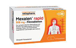 Mexalen rapid Filmtabletten 500mg 20 Stück