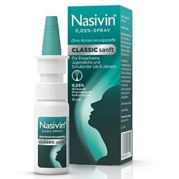 Nasivin Nasenspray SANFT Classic 0,05% 10ml
