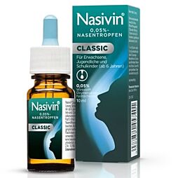 Nasivin Nasentropfen Classic 0,05% 10ml