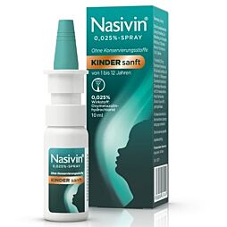 Nasivin Nasenspray SANFT Kind 0,025% 10ml