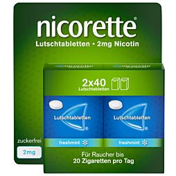 Nicorette Lutschtabletten Freshmint 2mg 80 Stück