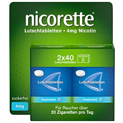 Nicorette Lutschtabletten Freshmint 4mg 80 Stück