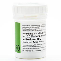 Schüßler Salze Nr. 20 Kalium Aluminium sulfuricum D12