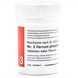 Schüßler Salze Nr. 3 Ferrum phosphoricum D12