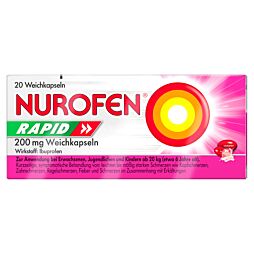 Nurofen Rapid 200mg Ibuprofen Weichkapseln 20 Stück