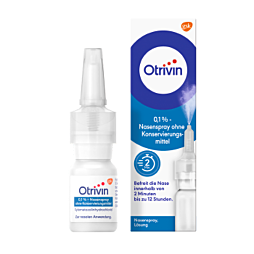 Otrivin Nasenspray 0,1% ohne Konservierungsmittel 10ml