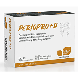 NICApur mediBalance PerioPro + D Lutschtabletten 30 Stück