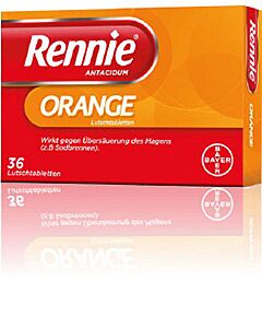 Rennie Antacidum Lutschtabletten Orange 36 Stück