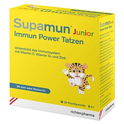 Supamun Immun Junior Power Tatzen Fruchtgummi 30 Stück