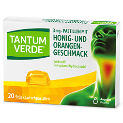 Tantum Verde Lutschpastillen Honig-Orange 20 Stück