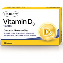 Dr. Böhm Vitamin D 1600 I.E. Kapseln 60 Stück