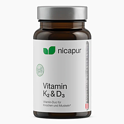 NICApur Vitamin K2 & D3 Kapseln 60 Stück