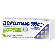 Aeromuc Schleimlöser Brausetabletten 600mg