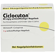 Ciclocutan 80 mg/g wirkstoffhaltiger Nagellack 3g