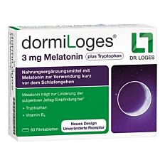 DormiLoges Melatonin 3mg plus Tryptophan Filmtabletten 30 Stück