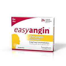 Easyangin Zitrone Lutschtabletten 24 Stück