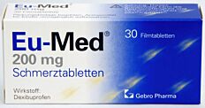 EU-Med Schmerztabletten 200mg 30 Stück
