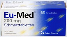 EU-Med Schmerztabletten 200mg 50 Stück
