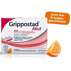 Grippostad Akut ASS/Pseudoephedrinhydrochlorid 500mg/30mg mit Orangengeschmack Granulat