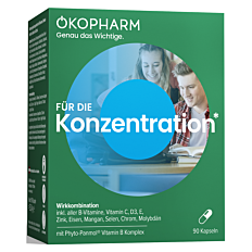 Ökopharm KONZENTRATION Wirkkombination Kapseln 90 Stück