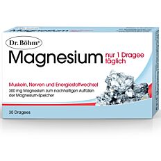 Dr. Böhm Magnesium - nur 1 Dragee täglich