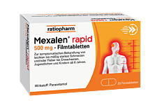 Mexalen rapid Filmtabletten 500mg 20 Stück