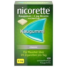 Nicorette Kaugummi Classic 4mg 105 Stück