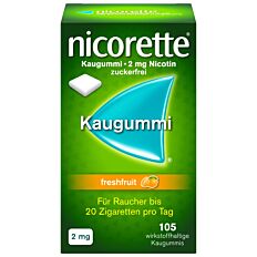 Nicorette Kaugummi Freshfruit 2mg 105 Stück