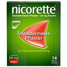 Nicorette transdermales Pflaster 25mg/16h 14 Stück