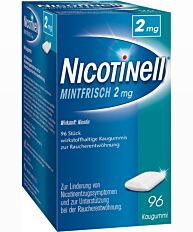 Nicotinell Kaugummi Mintfrisch 2mg 96 Stück