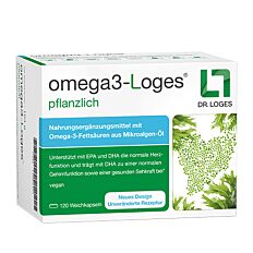 Omega3-Loges pflanzlich Kapseln-120 Stück