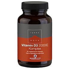 Terra Nova Vitamin D3 2000 I.E. Komplex Kapseln 50 Stück