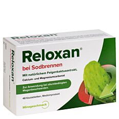 Reloxan Kautabletten gegen Sodbrennen Minze-48 Stück