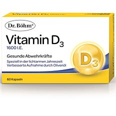 Dr. Böhm Vitamin D3 1600 I.E. Kapseln 60 Stück