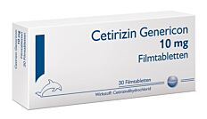 Cetirizin Genericon 10mg Filmtabletten
