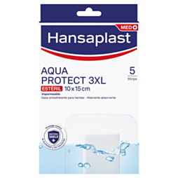 Hansaplast Aqua Protect 10x15cm 3XL 5 Pflaster