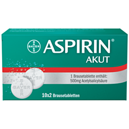 Aspirin Akut Brausetabletten 500mg 20 Stück
