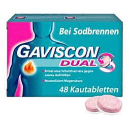 Gaviscon Dual Mint Kautabletten 48 Stück