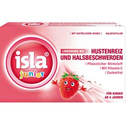 Isla Junior Erdbeer Pastillen