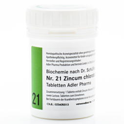 Schüßler Salze Nr. 21 Zincum chloratum D12